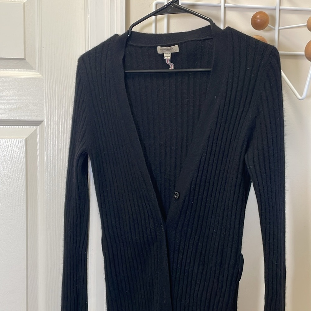 Burberry - Long Sleeve Cashmere Cardigan - Black - L